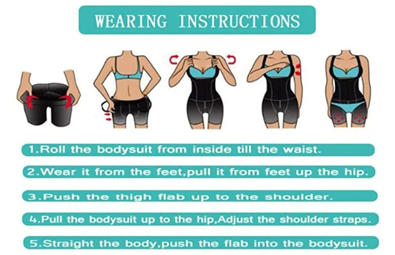 Bodysuits Shapewear Fajas Colombian Girdle Full Body Shaper Sexy Butt Lifter Slimming Sheath Tummy Control Panties Waist Trainer