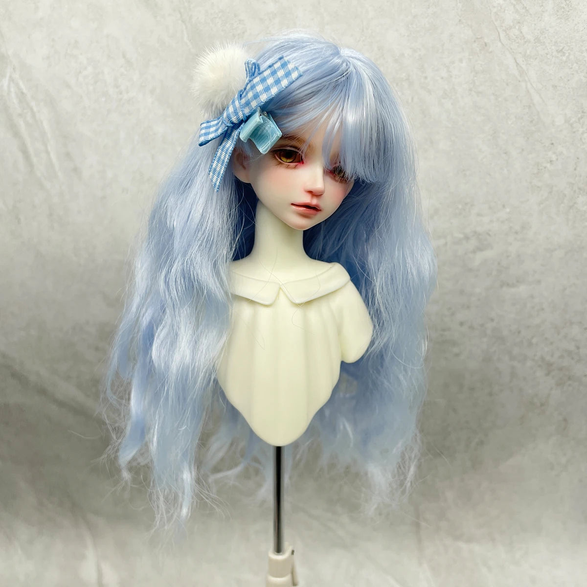 1/6 BJD Doll Wig Long Water Wave Long Curly Synthetic Wig For Girls DIY Makeup Accessories BJD Doll Hair Bundle Elegant Fashion