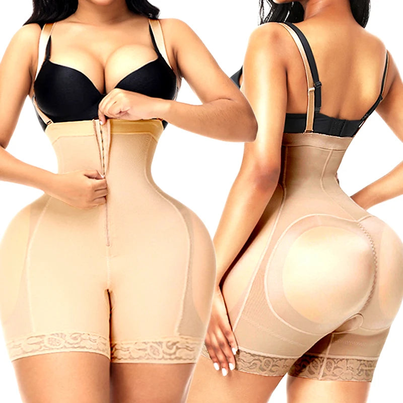 AfruliA Bodysuit Shapewear Padded Hip Enhancer Bra Cushion Butt Lifter Sexy Back Body Shaper Jumpsuits Fajas Colombianas Girdles - Lena & Miles Exquisite Boutique LLC.