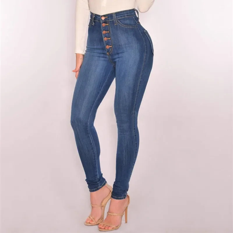 Push Up Jeans High Elastic Skinny Pencil Pants