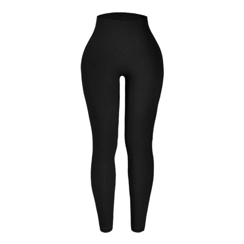 Thread Knitted Leggings Women Seamless Slim Tights Gym