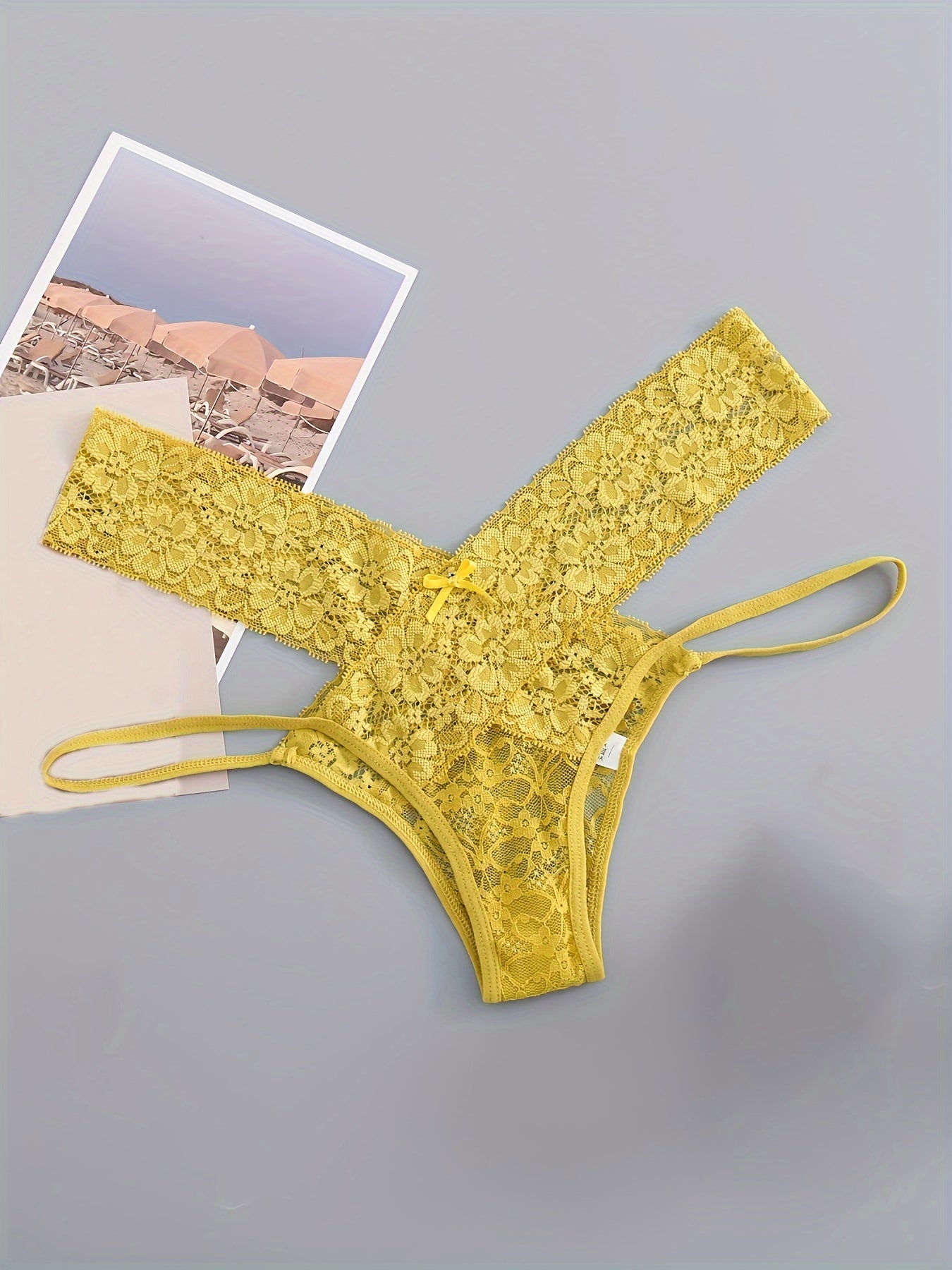 6pcs Floral Lace Panties, Hollow Out Breathable Intimates Panties, Women's Lingerie & Underwear - Lena & Miles Exquisite Boutique LLC.