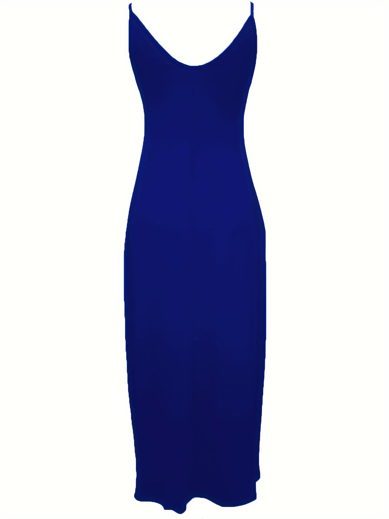 [Spaghetti Strap Solid Dresses] Slim-Fit Long Dresses for Women - Solid Colors and Patterns with Spaghetti Straps