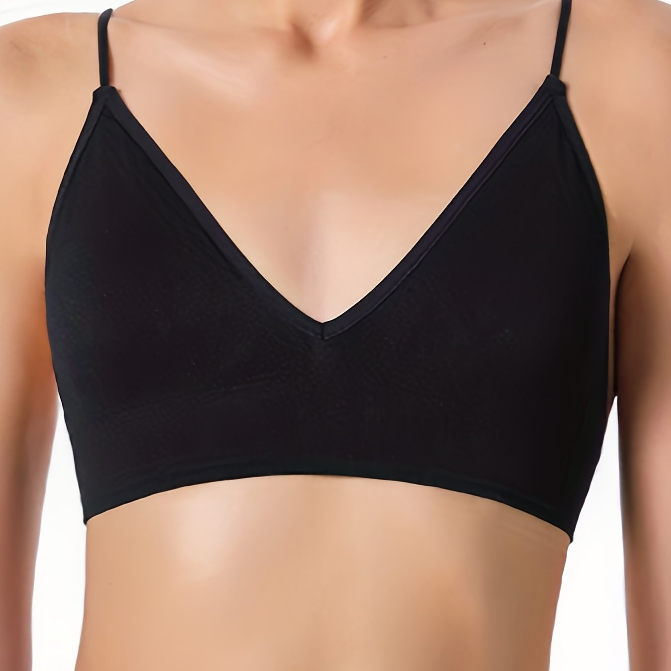 Wireless Triangle Cups Bra, Comfy & Soft Seamless Intimates Bra, Women's Lingerie & Underwear