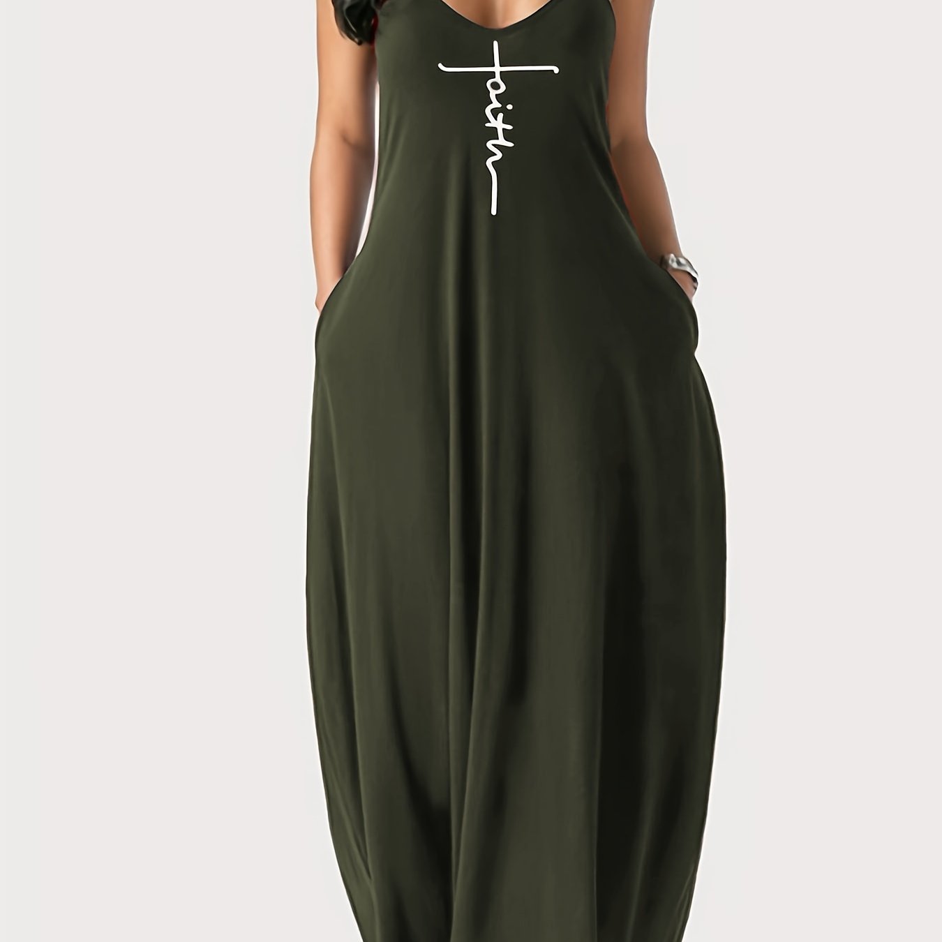 [Spaghetti Strap Solid Dresses] Slim-Fit Long Dresses for Women - Solid Colors and Patterns with Spaghetti Straps