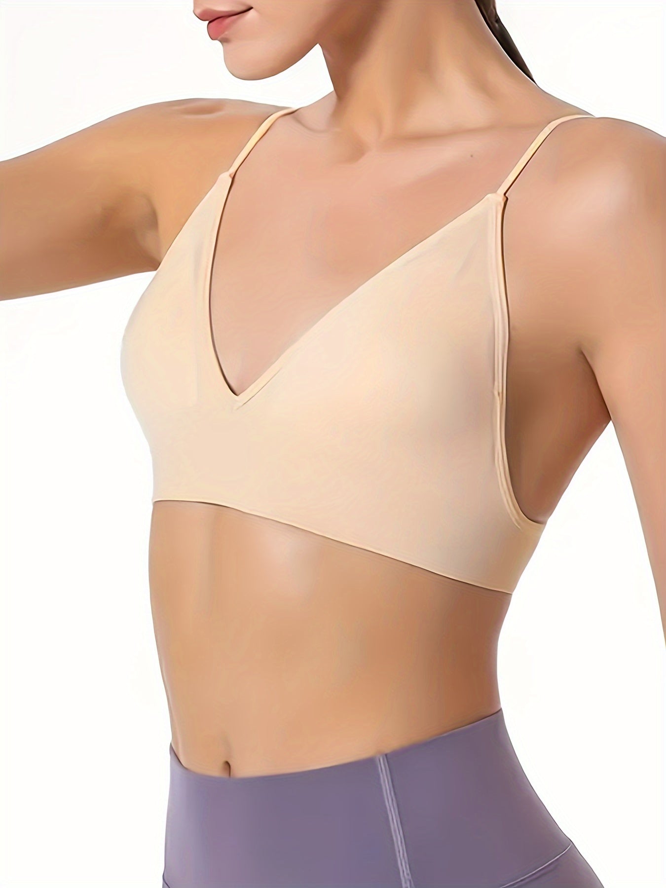 Wireless Triangle Cups Bra, Comfy & Soft Seamless Intimates Bra, Women's Lingerie & Underwear