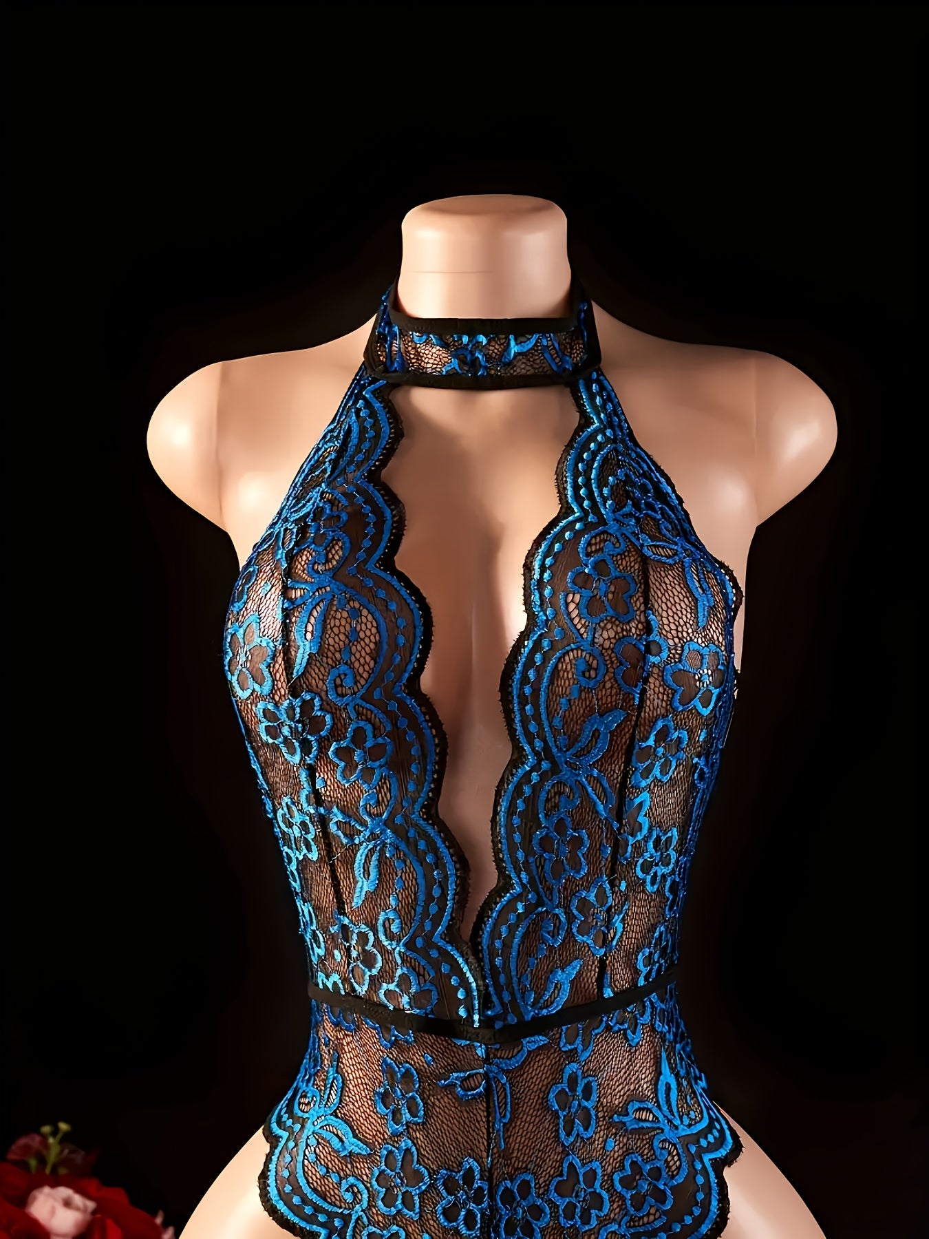 Neck Suspender Lace Contrast Sexy Lingerie Women'S Sexy Erotic Clothing Open Crotch Deep V Backless Design Leggings, Women'S Seductive Sexy Lingerie, Corset Sexy Lingerie, Women'S Unique Open Crotch Lingerie, Women'S Sexy Clo