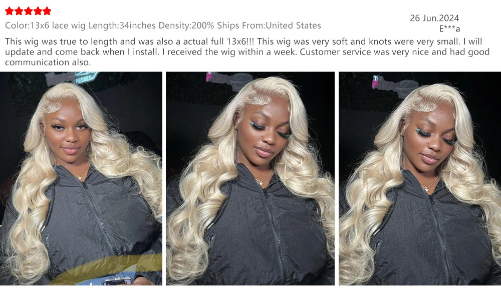 Blonde Body Wave Lace Front Wig HD Transparent 13x4 13x6 Frontal Human Hair 613 Pre Plucked Full Frontal Wigs 200% 40 46 Inch