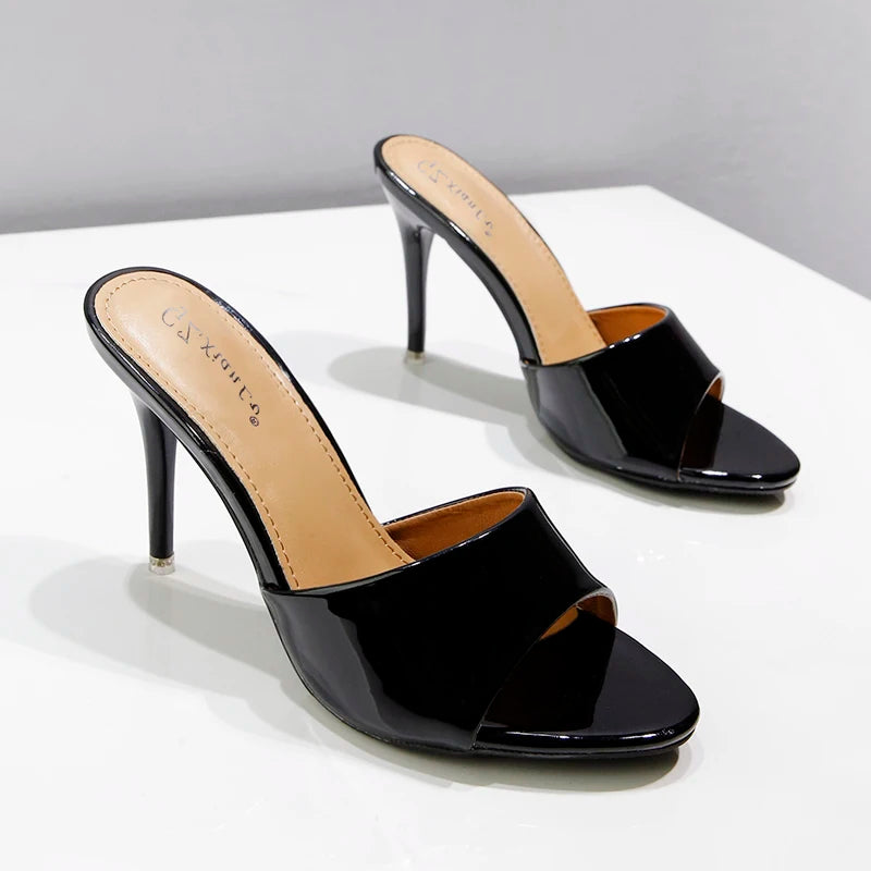 Summer Slipper Fine Heel 9cm 13cm Slipper Waterproof Slides Sandal Platform Bottom