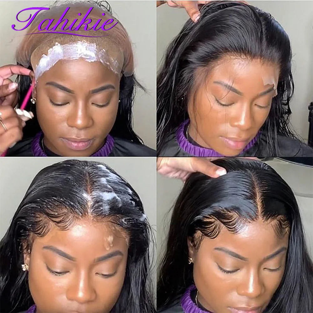 13x6 Straight Lace Front Wig 360 Lace Frontal Wig HD Transparent Lace Wigs For Women Human Hair 5x5 Closure Wig Brazilian 36Inch