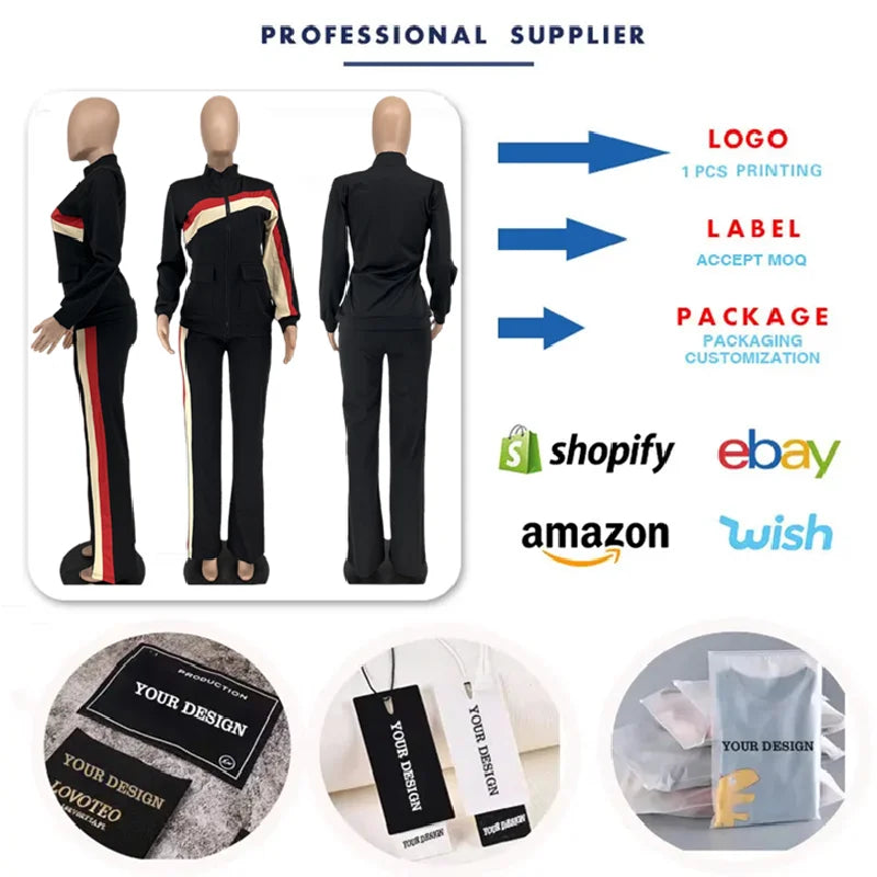 YQY77495 Best Selling Fall Tracksuits for Women Sports Pants and Sweater Two Piece Outfits for Women Jogger Set With Pockets