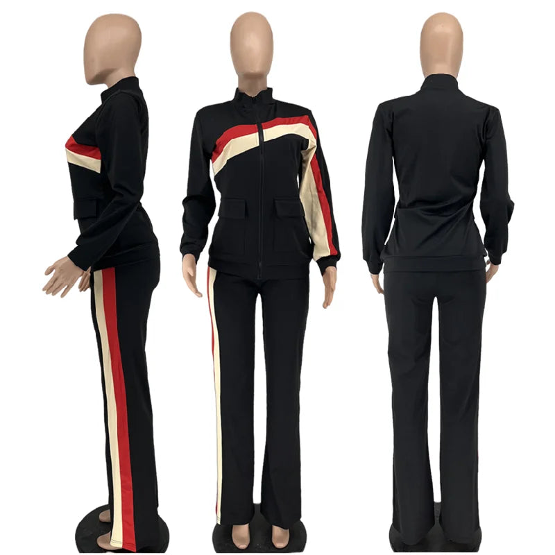 YQY77495 Best Selling Fall Tracksuits for Women Sports Pants and Sweater Two Piece Outfits for Women Jogger Set With Pockets