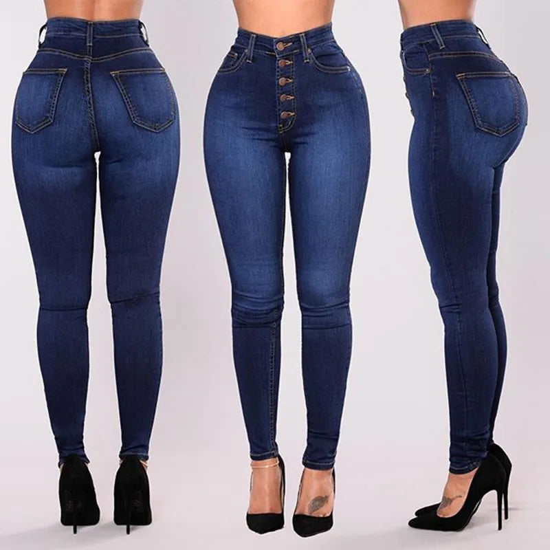 Push Up Jeans High Elastic Skinny Pencil Pants