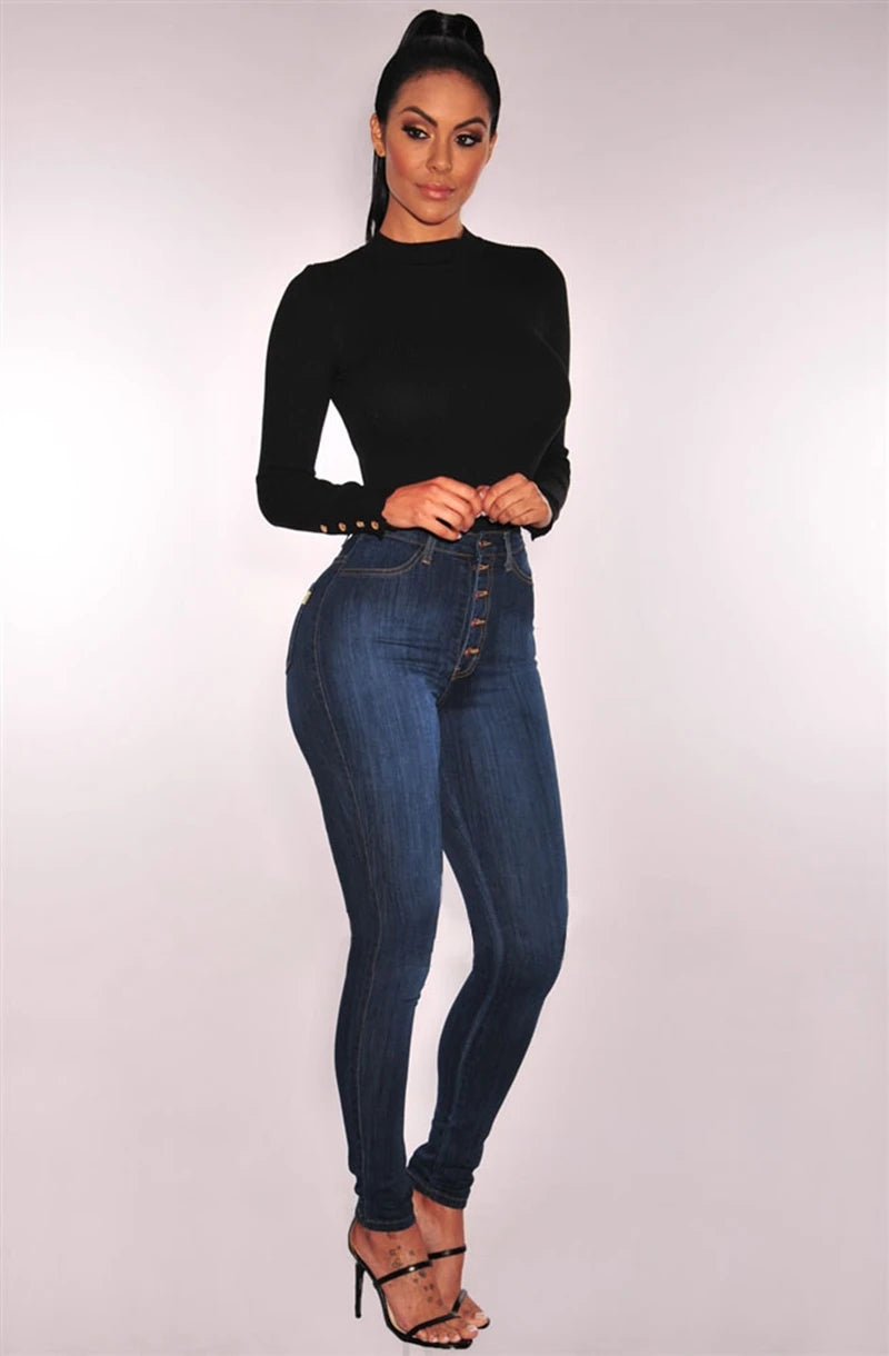 Push Up Jeans High Elastic Skinny Pencil Pants