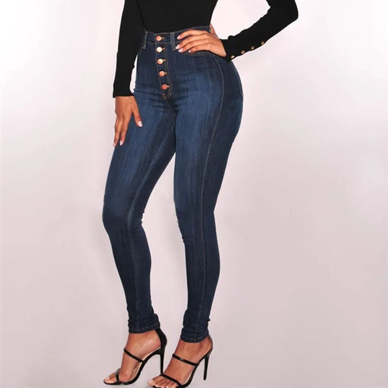 Push Up Jeans High Elastic Skinny Pencil Pants