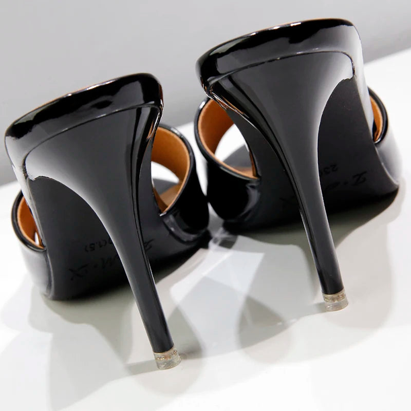 Summer Slipper Fine Heel 9cm 13cm Slipper Waterproof Slides Sandal Platform Bottom