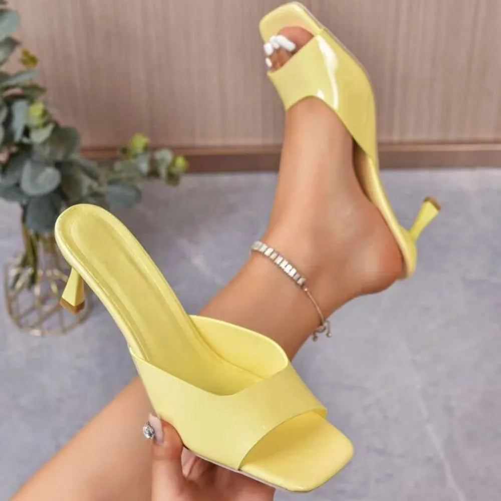 Fashion Fish Mouth Slippers Summer Comfort Dress Shoes High Heels