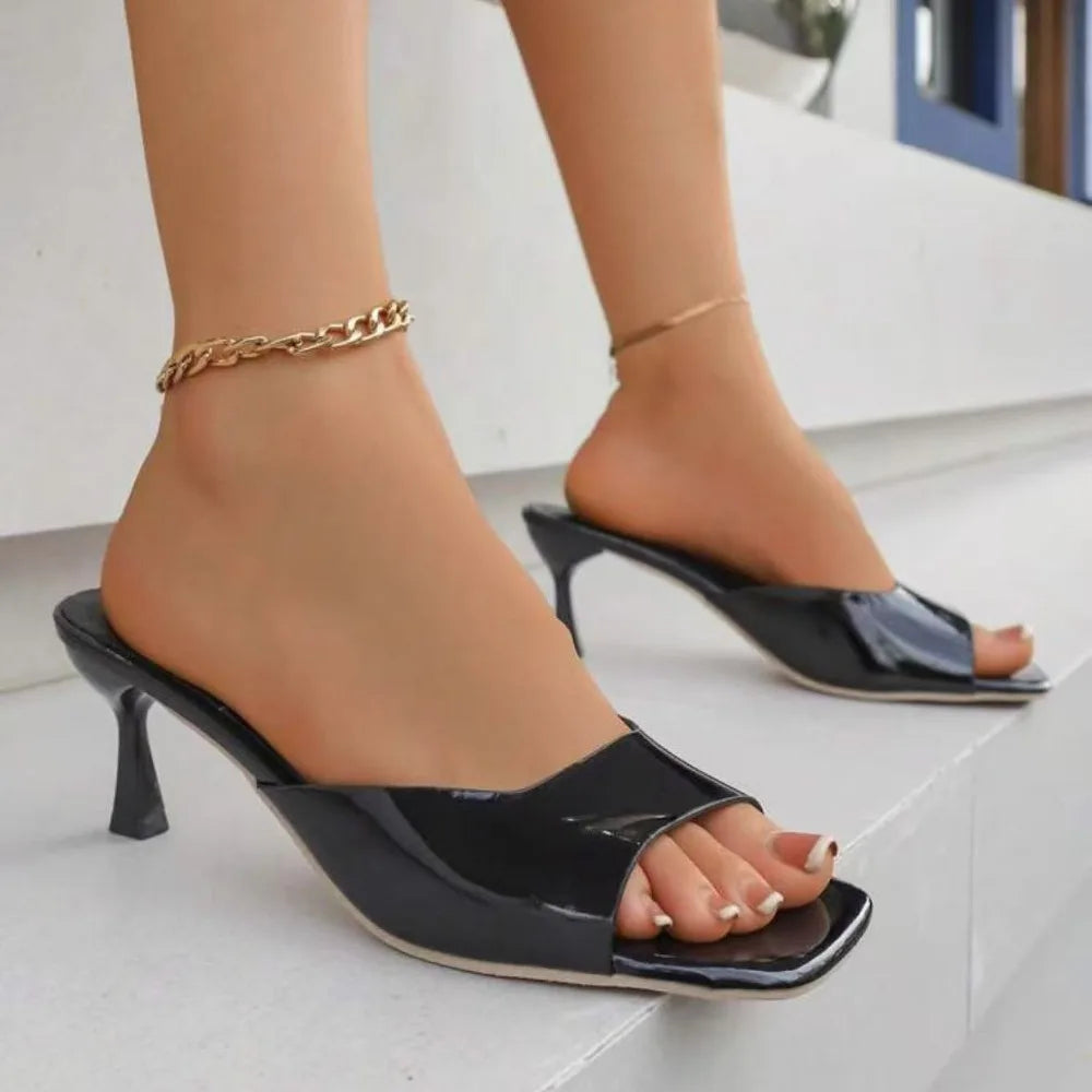 Fashion Fish Mouth Slippers Summer Comfort Dress Shoes High Heels