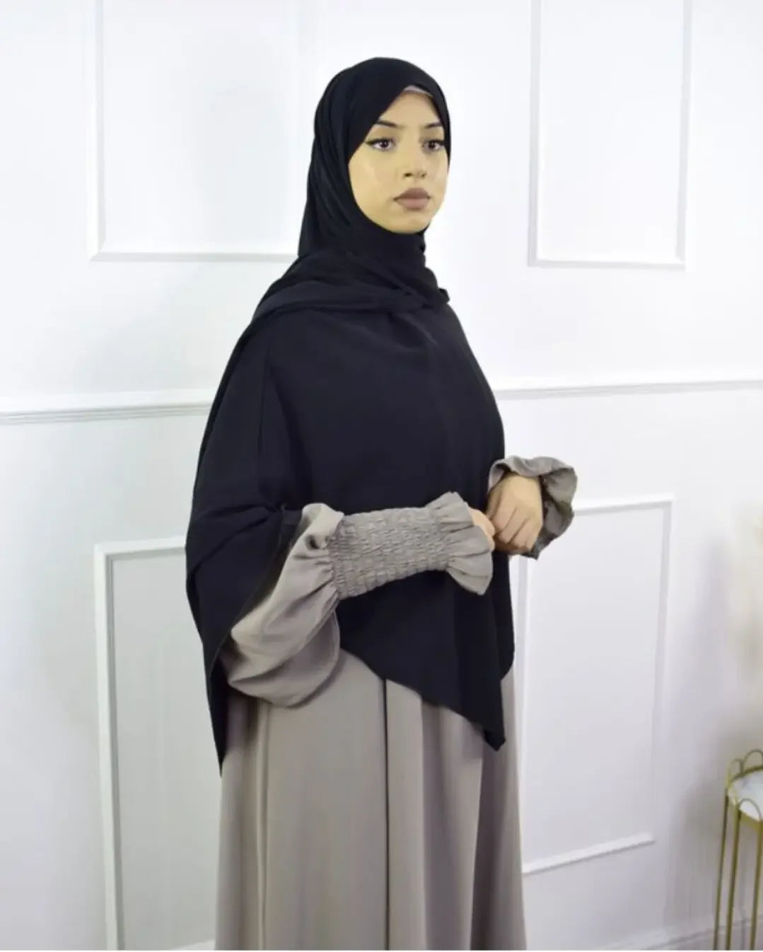 Anti Slip Muslim Hijab Set Jersey Khimar Abaya - Lena & Miles Exquisite Boutique LLC.