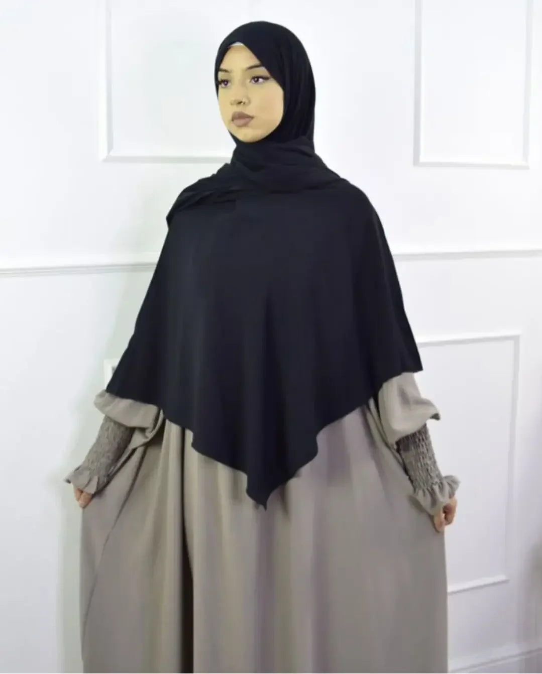 Anti Slip Muslim Hijab Set Jersey Khimar Abaya - Lena & Miles Exquisite Boutique LLC.