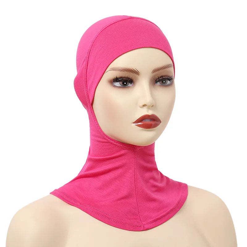 Turban Caps for Women Muslim Underscarf Modal Hijab Inner Caps Stretchy Full Cover Shawl Cap Full Neck Coverage - Lena & Miles Exquisite Boutique LLC.