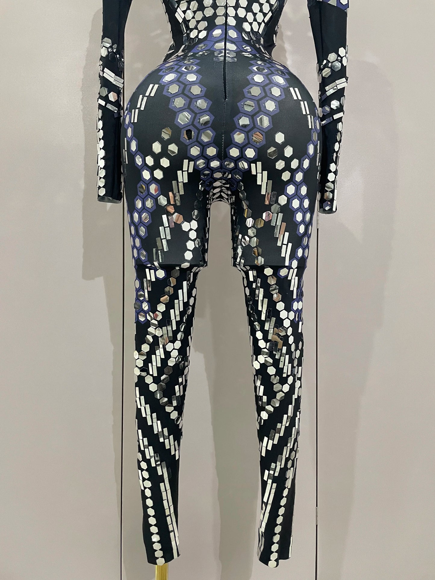 Women Prom Dancer Singer Costume Evening Birthday Show Stage Outfit