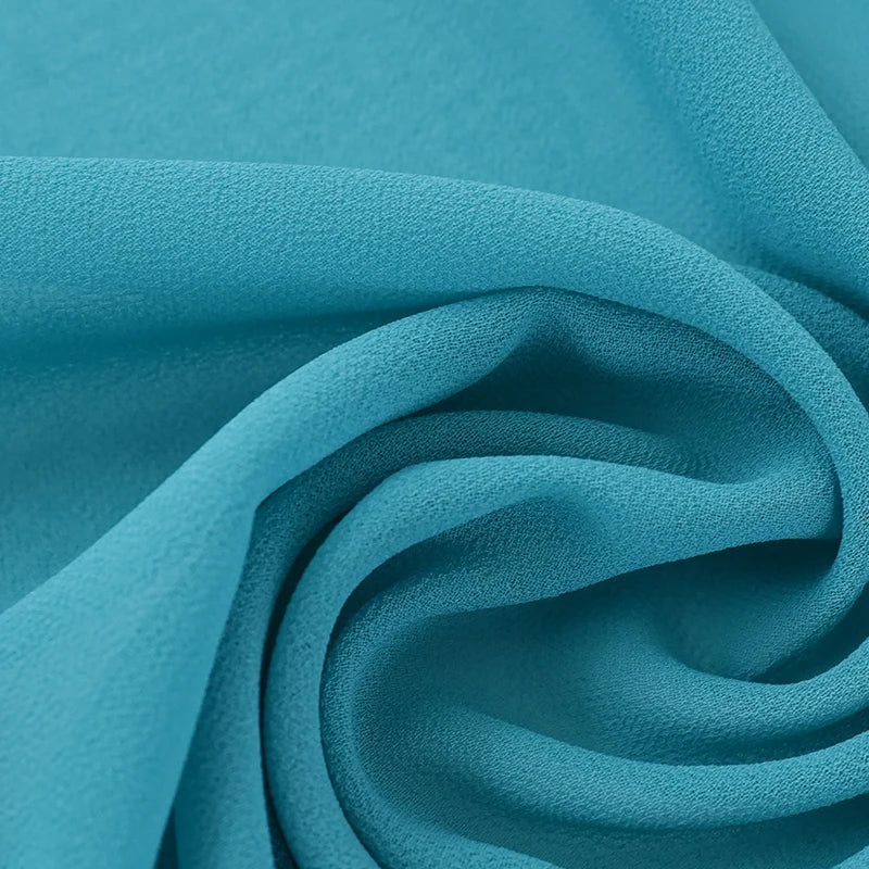 Fashion Pearl Chiffon Hijab Shawls of Muslim Women Solid Color Head Wraps Scarf