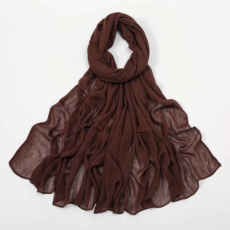 Shawls Solid Headscarf Wraps Big Size Plain Islam - Lena & Miles Exquisite Boutique LLC.