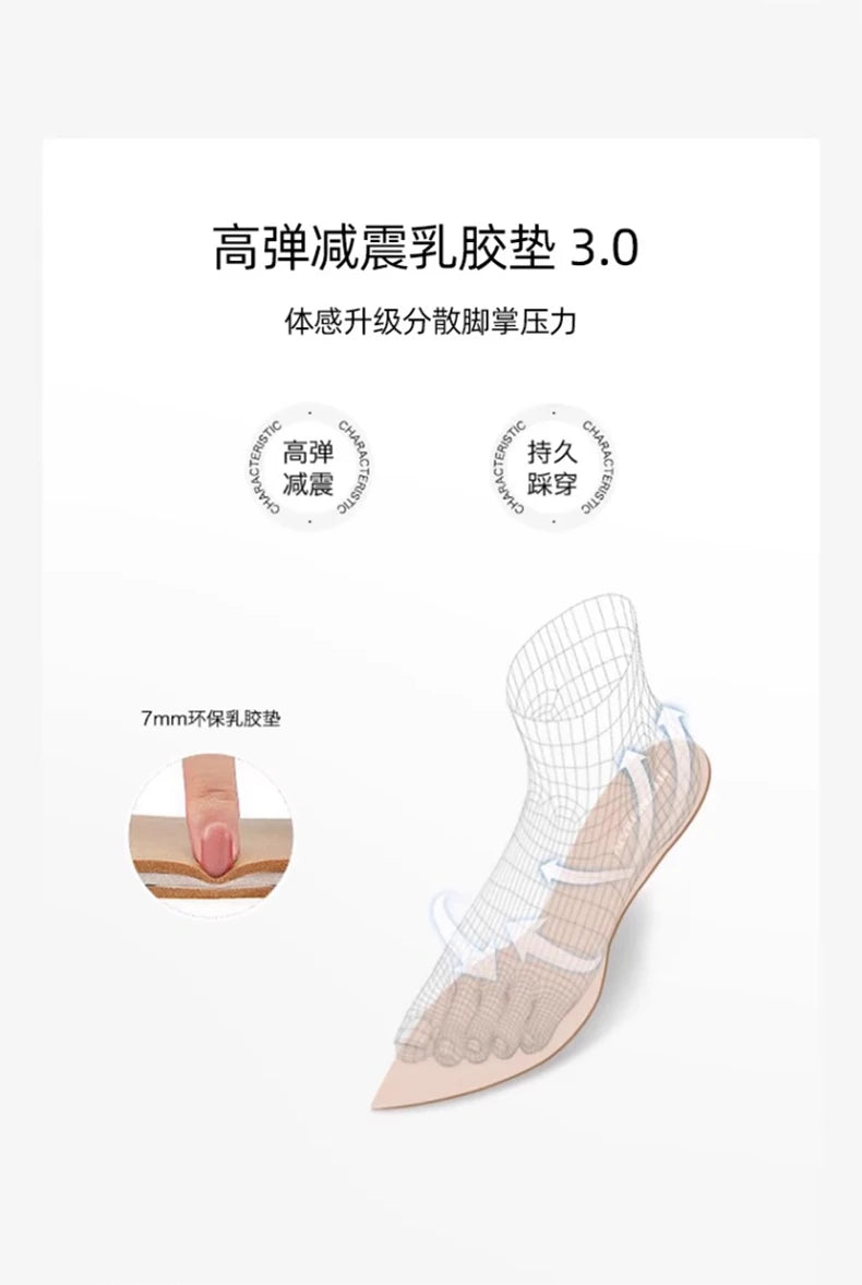 Black suede high-heeled slippers