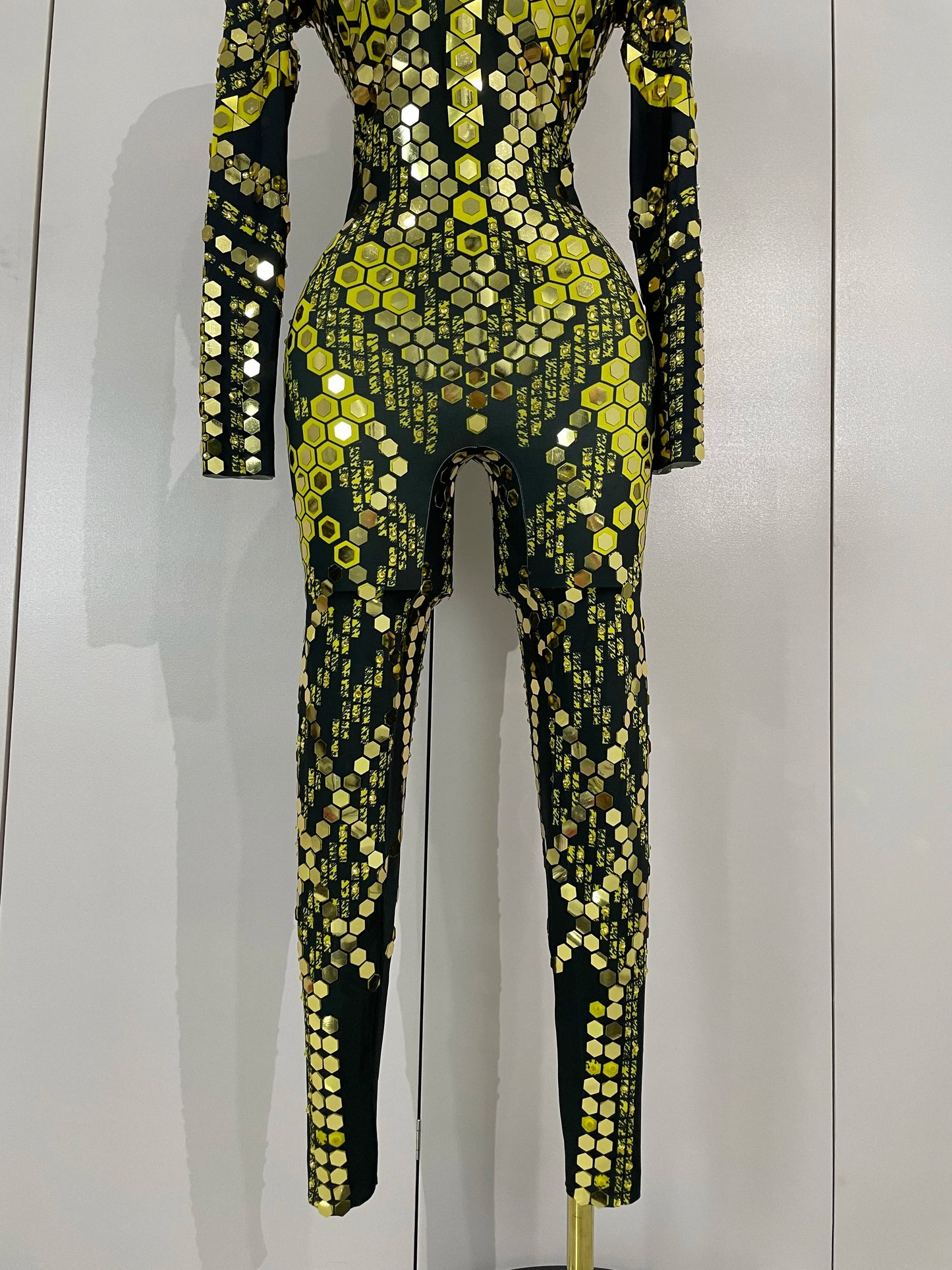 Women Prom Dancer Singer Costume Evening Birthday Show Stage Outfit