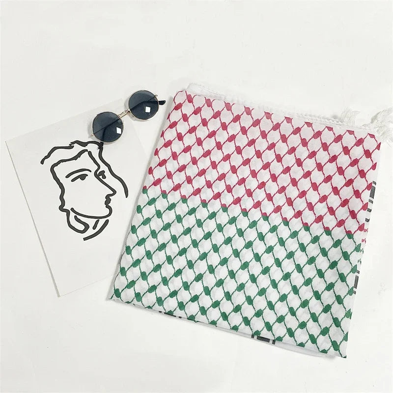 Arab Head Scarf Keffiyeh Middle Desert Shemagh Wrap Muslim Headwear Arabian Costume Scarf For Man - Lena & Miles Exquisite Boutique LLC.