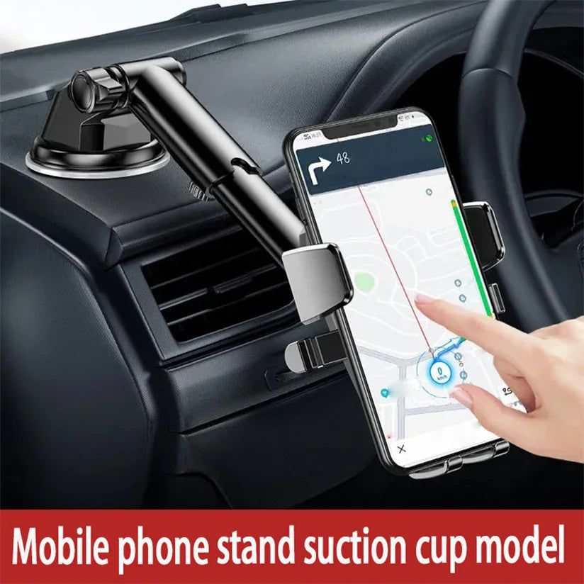 2025 NEW Universal Sucker Car Phone Holder 360° Windshield Car Dashboard Mobile Cell Support Bracket for 4.0-7 Inch Smartphones