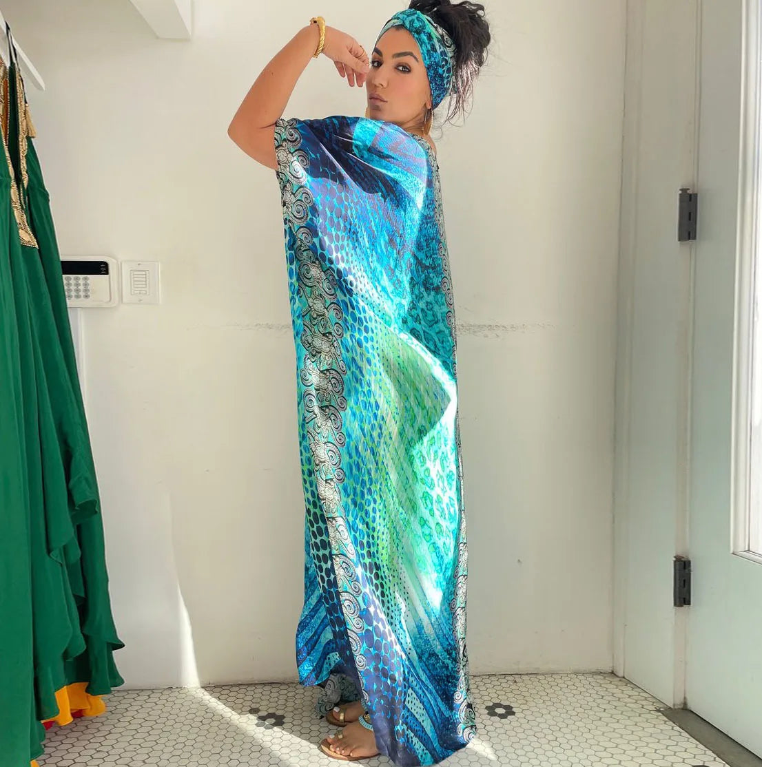 Women Boho Clothing Bohemian Cover-ups Bikinis Maxi Dresses Beach Outfits