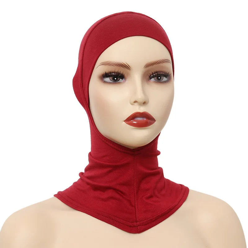 Turban Caps for Women Muslim Underscarf Modal Hijab Inner Caps Stretchy Full Cover Shawl Cap Full Neck Coverage - Lena & Miles Exquisite Boutique LLC.