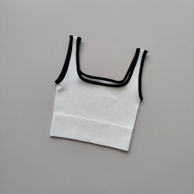 Yoga Vest Women Sports Vest Gym Crop Fitness Running Short Vest