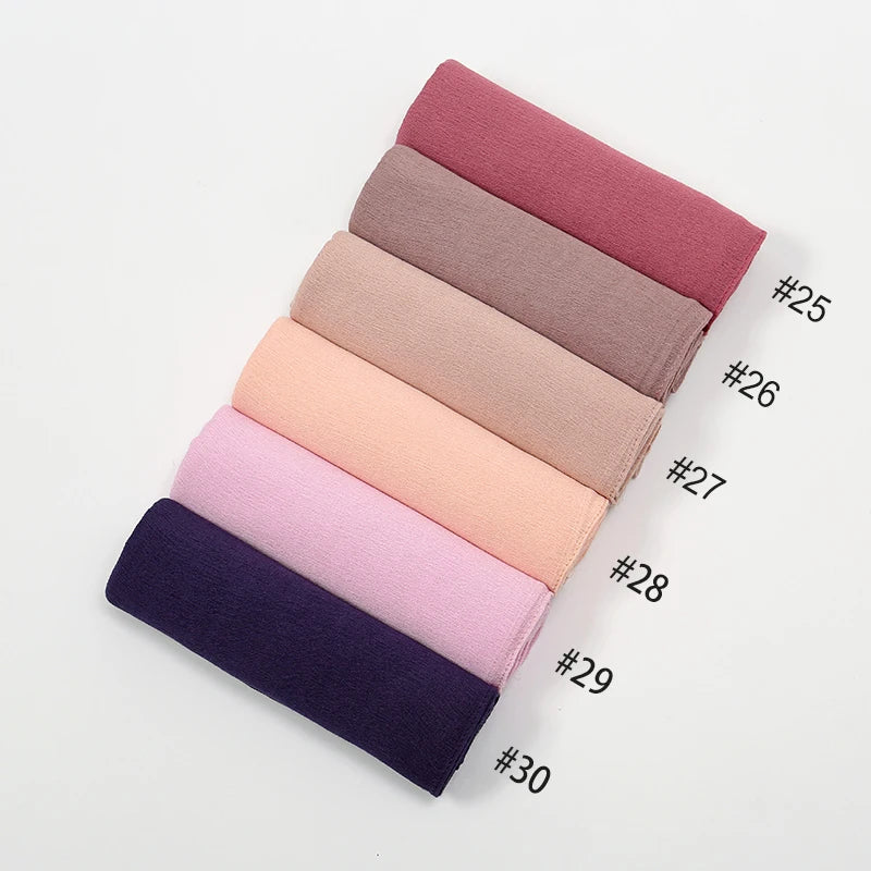 Shawls Solid Headscarf Wraps Big Size Plain Islam - Lena & Miles Exquisite Boutique LLC.