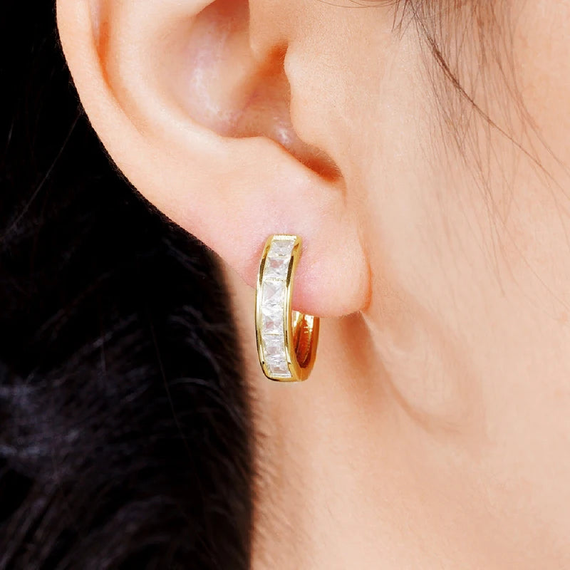 Classic Design Women Hoop Earrings Full