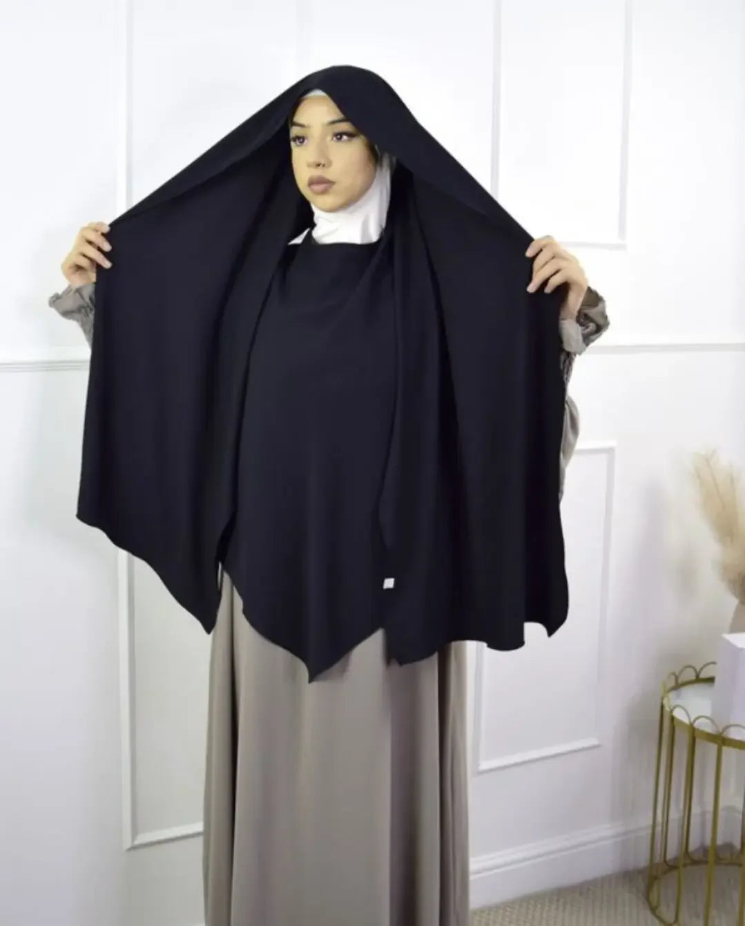 Anti Slip Muslim Hijab Set Jersey Khimar Abaya - Lena & Miles Exquisite Boutique LLC.