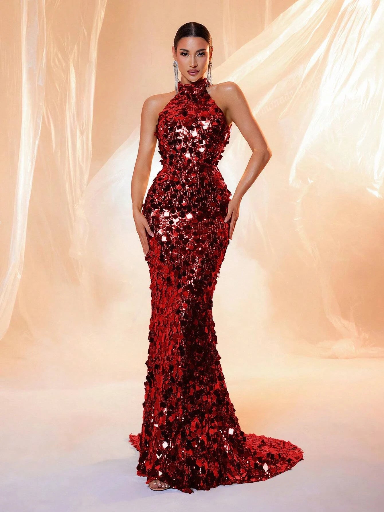 Prom Gown Wedding Guest Dinner Maxi Dress for Women LM86444