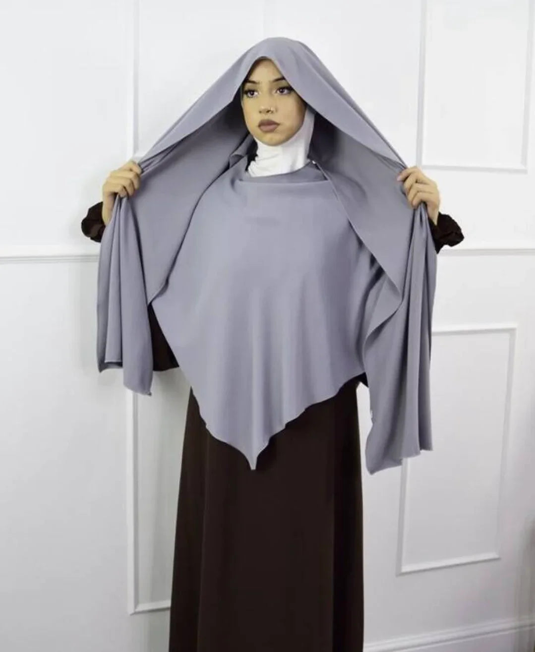 Anti Slip Muslim Hijab Set Jersey Khimar Abaya - Lena & Miles Exquisite Boutique LLC.