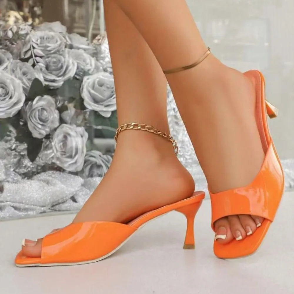 Fashion Fish Mouth Slippers Summer Comfort Dress Shoes High Heels