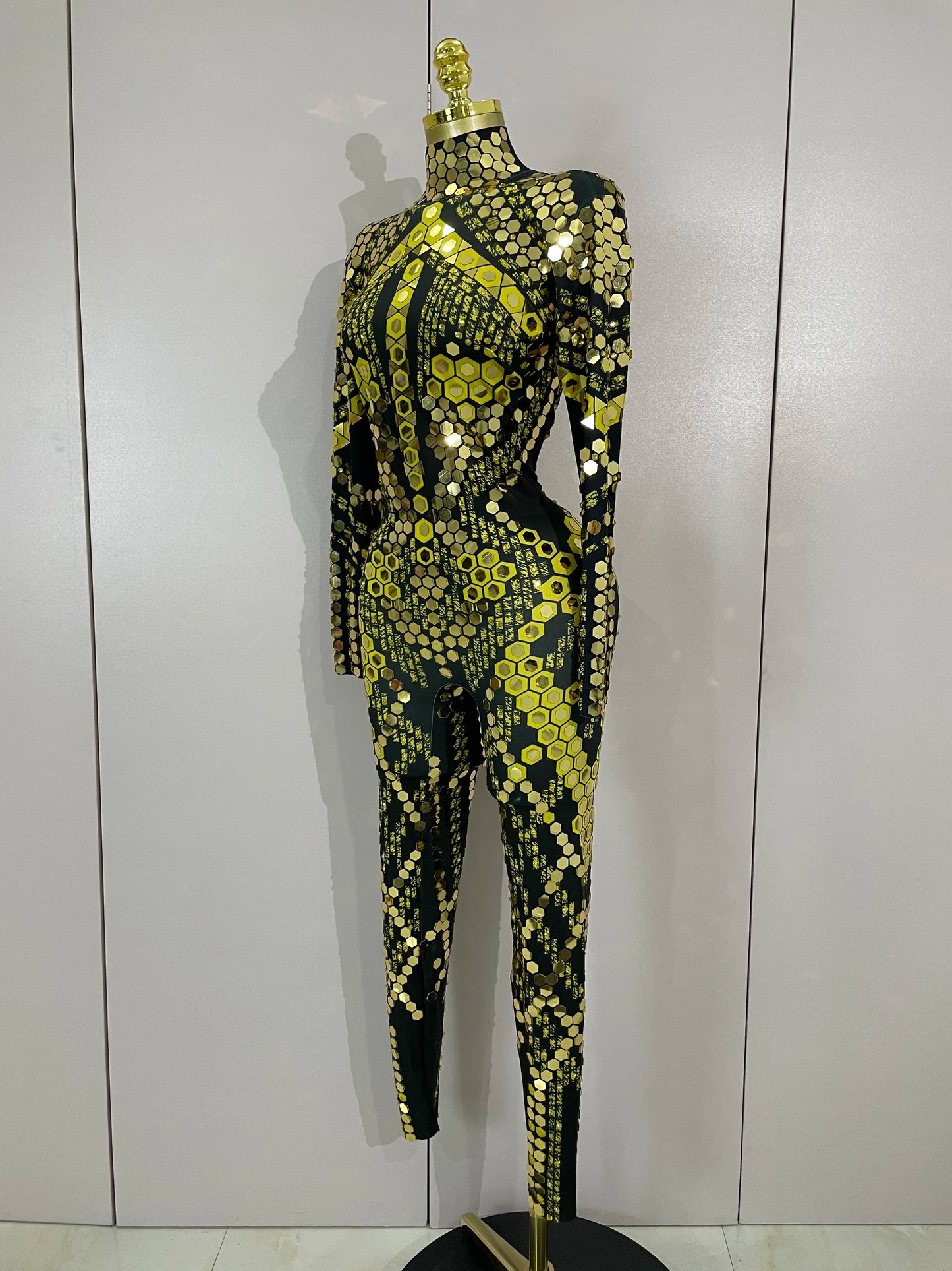 Women Prom Dancer Singer Costume Evening Birthday Show Stage Outfit