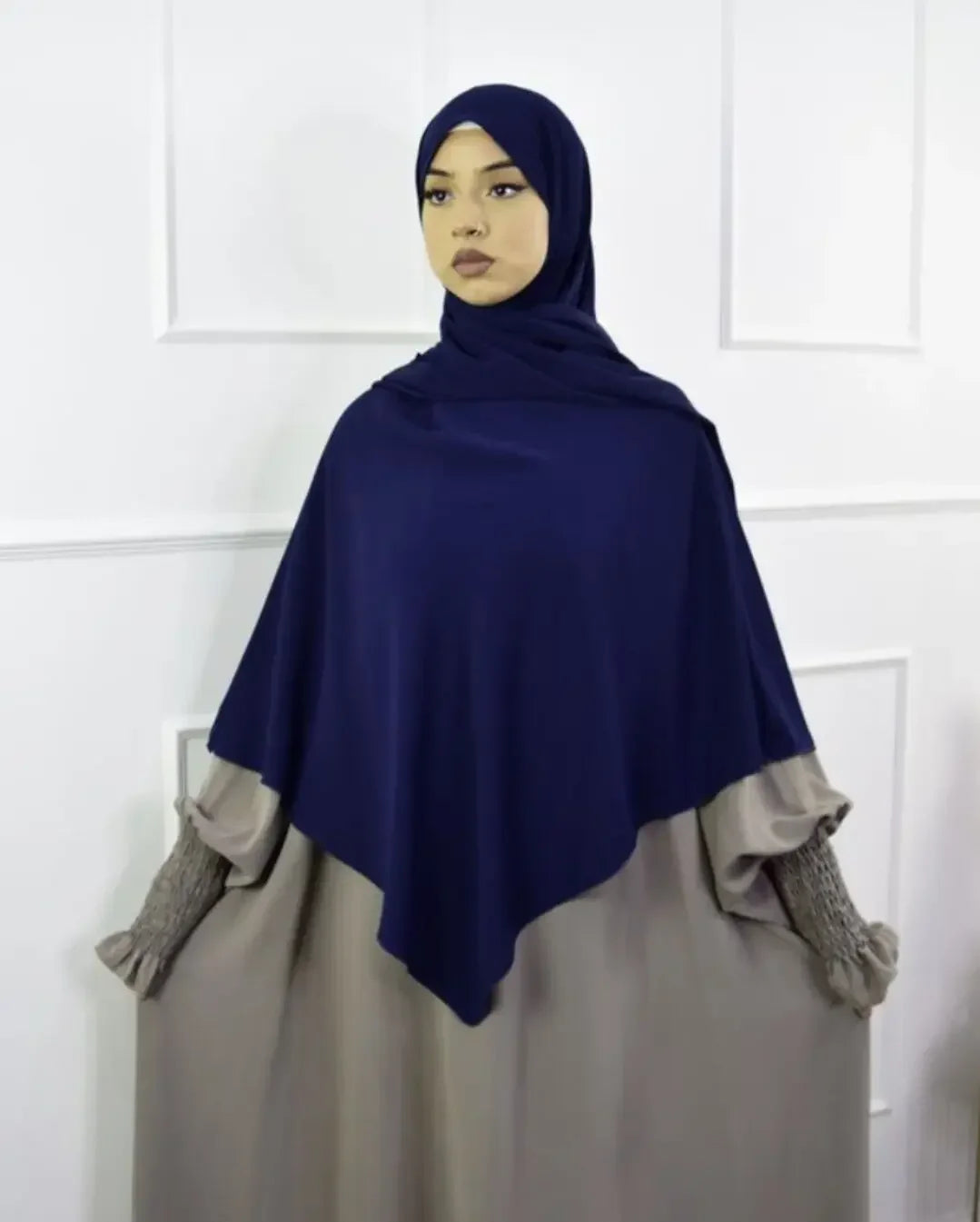 Anti Slip Muslim Hijab Set Jersey Khimar Abaya - Lena & Miles Exquisite Boutique LLC.