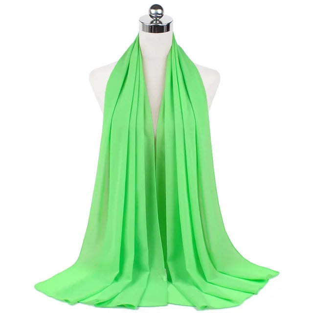 Women Muslim Chiffon Hijab Shawls Scarf - Lena & Miles Exquisite Boutique LLC.