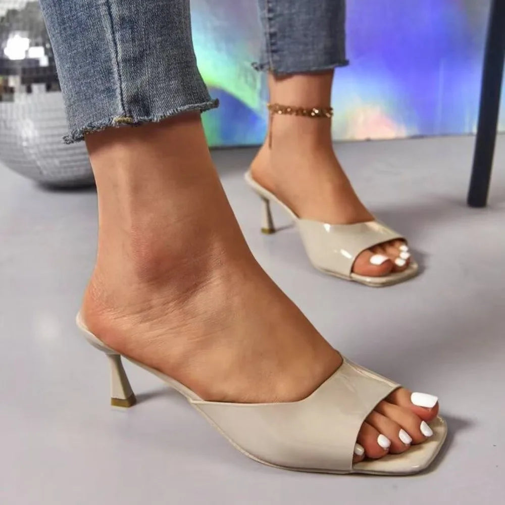 Fashion Fish Mouth Slippers Summer Comfort Dress Shoes High Heels