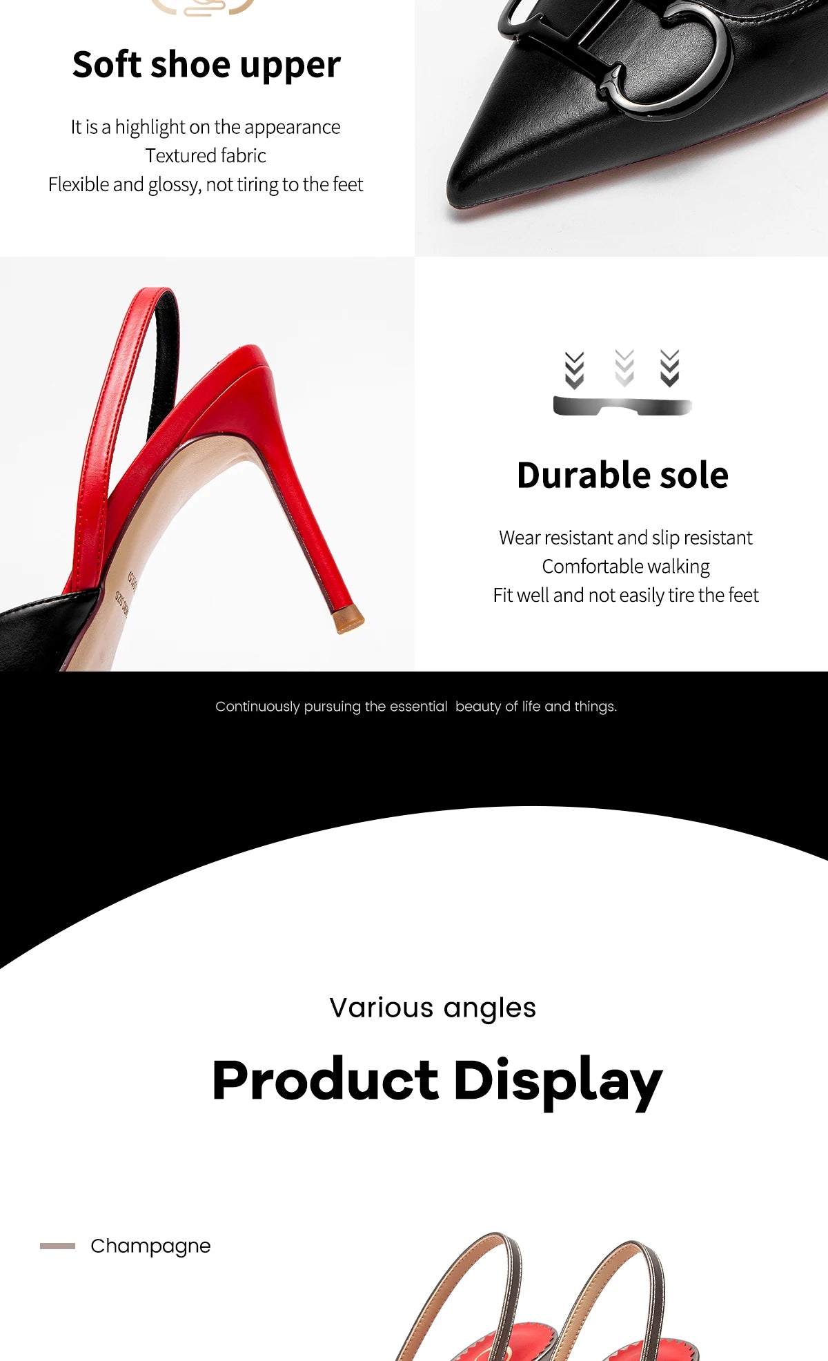 Women's High Heels Sharp tip Destiny Closed Toe