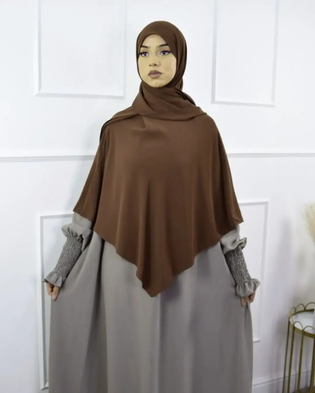 Anti Slip Muslim Hijab Set Jersey Khimar Abaya - Lena & Miles Exquisite Boutique LLC.