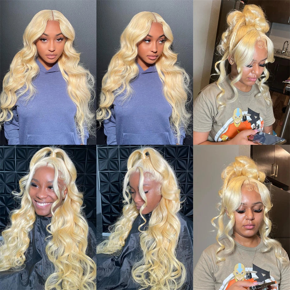 13x6 Red Wigs Lace Front Human Hair Wigs Brazilian Body Wave 613 Blonde Lace Frontal Wig 30 32 34 Inch Lace Front Wig Human Hair