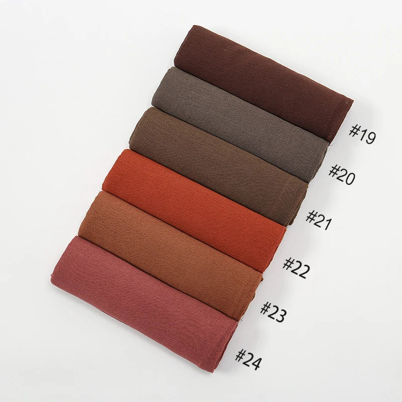 Shawls Solid Headscarf Wraps Big Size Plain Islam - Lena & Miles Exquisite Boutique LLC.