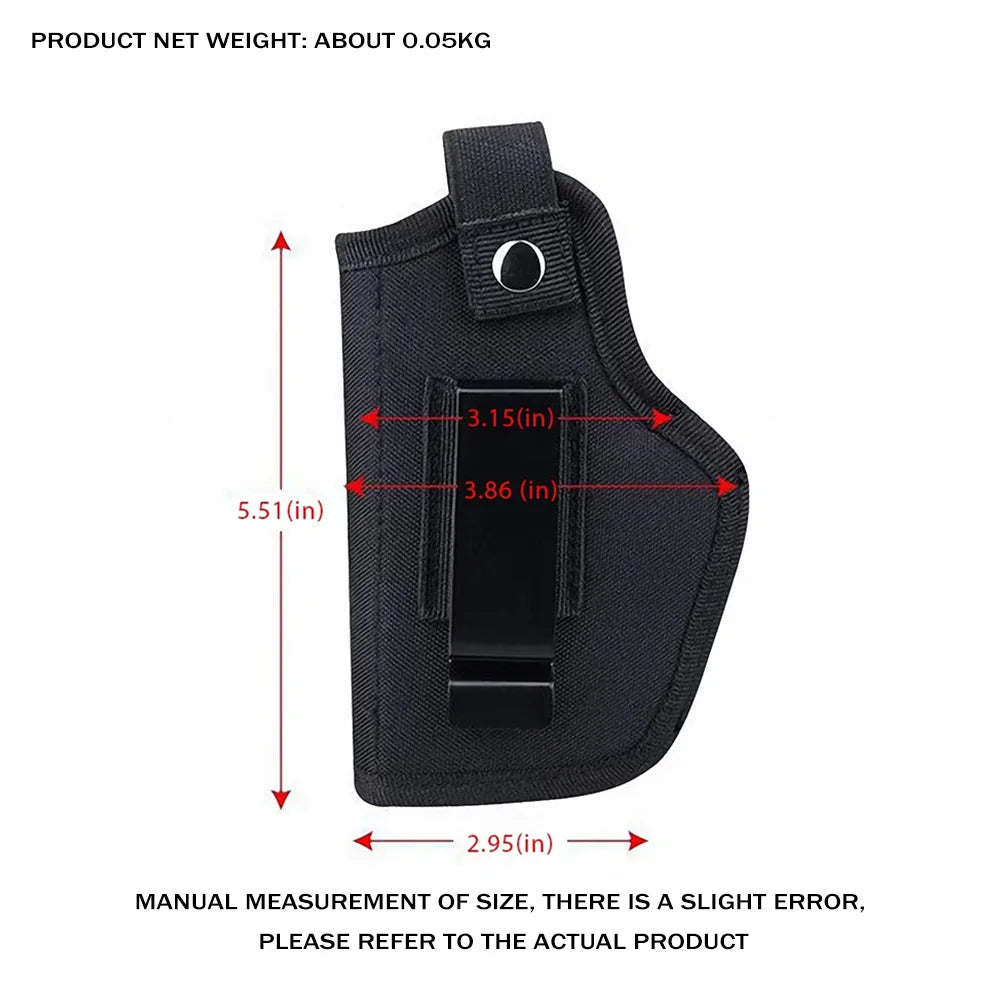 Gun Holster Concealed Carry Holsters Belt Metal Clip IWB OWB Holster Airsoft Gun Bag for All Size Handguns